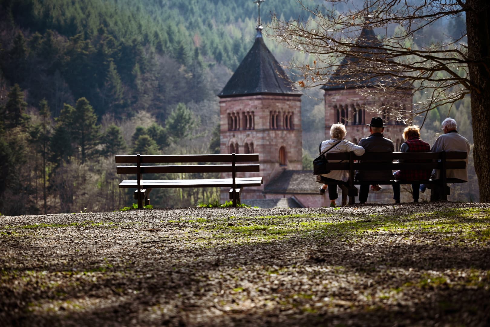 People on Bench